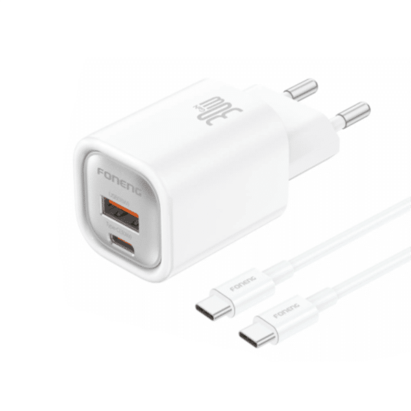 Chargeur Foneng EU71 GaN 30W avec Câble USB-C/USB-C